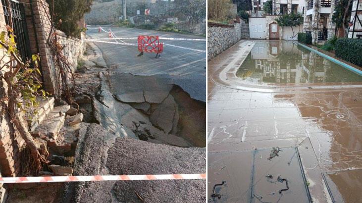 Bodrum’da ana isale hattı patladı