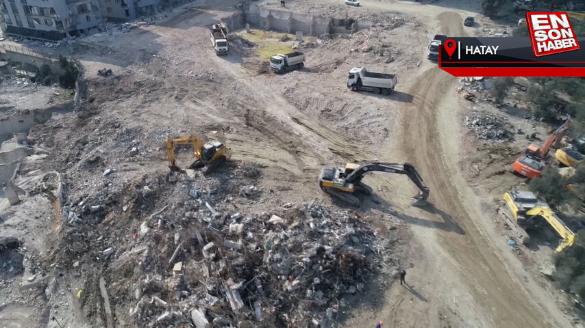 Hatay’daki Rönesans Rezidans’ın enkazı kaldırıldı