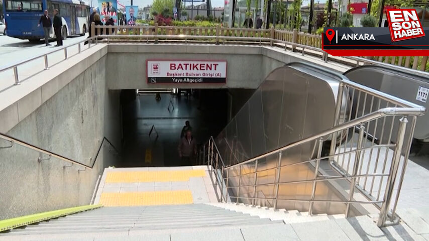 Ankara’da yağış sebebiyle su basan metro istasyonları kullanıma açıldı