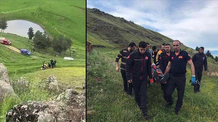 Batman’da manzara izlerken uçuruma yuvarlandı