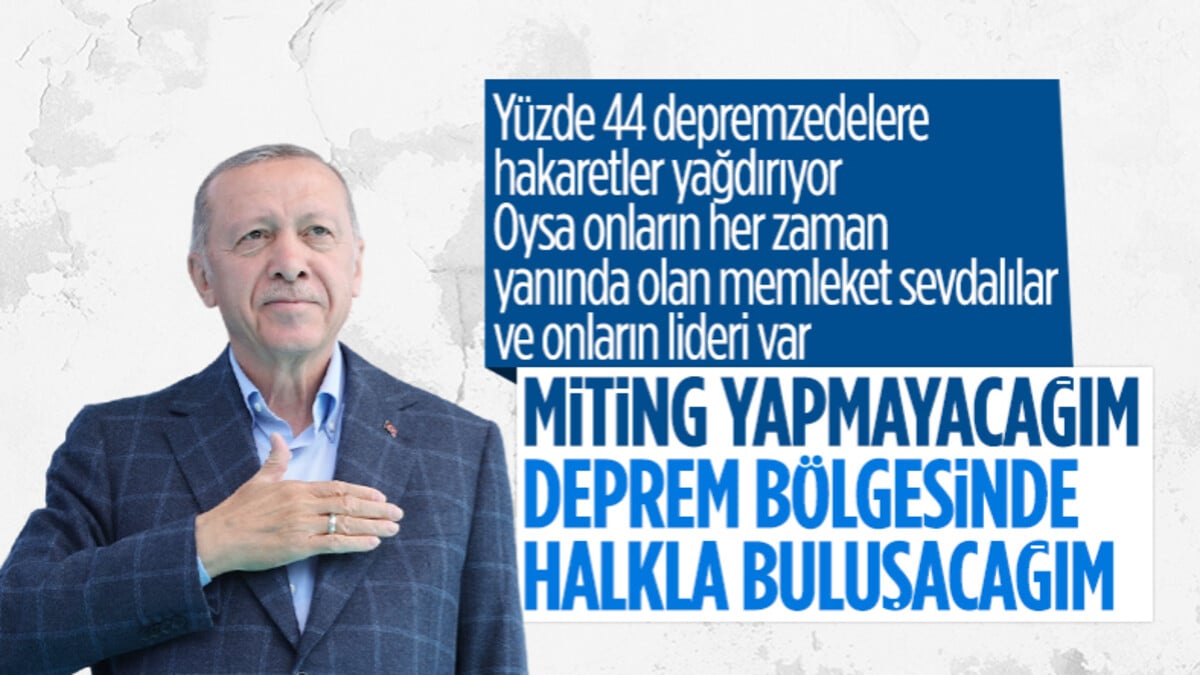 Cumhurbaşkanı Erdoğan’dan ikinci tur çalışmalarına ilişkin açıklama: Deprem bölgesine gideceğim