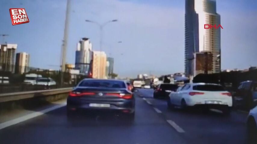 Kartal’da makas kazası kamerada