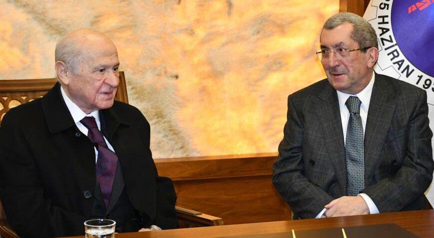 MHP lideri Bahçeli, Karabük Belediye Başkanı Vergili ile görüştü