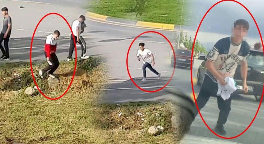 Bellerinde bıçak ellerinde taş! Düğün konvoyuna dehşeti yaşatttılar