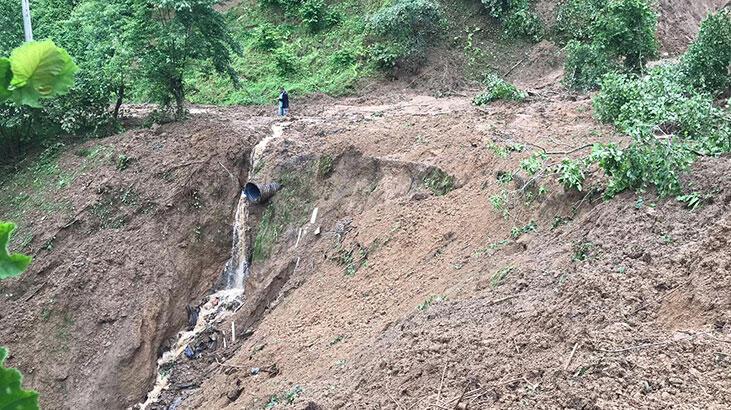 Ordu’da sağanak, heyelanlara neden oldu