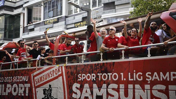 Samsunspor Basketbol’dan şampiyonluk kutlaması