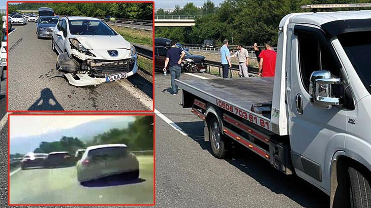 Düzce’de zincirleme kaza! 7 araç birbirine girdi: 3 yaralı