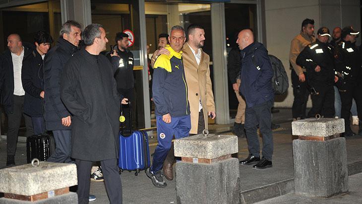 Fenerbahçe kafilesinin İstanbul’a gelişinden kareler