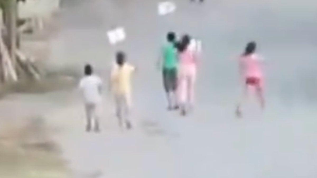 Amasya’da küçük çocuklar oyun parkı eylemi yaptı