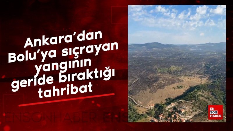 Ankara’dan Bolu’ya sıçrayan yangının geride bıraktığı tahribat