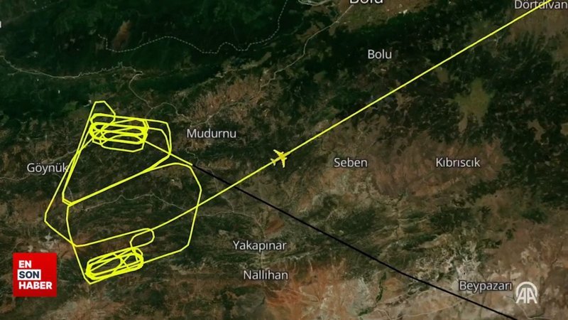 Bolu’daki yangında 10 saat 35 dakikalık uçuş