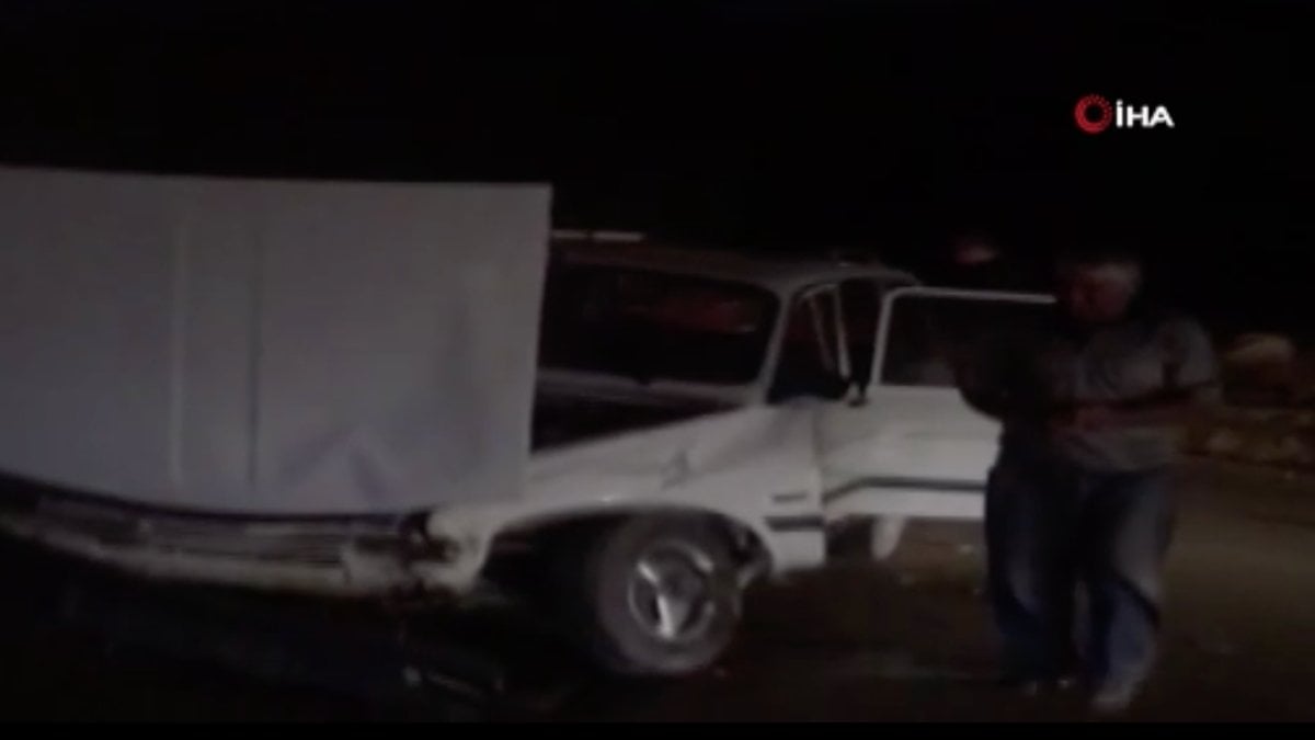 Burdur’da sürücünün ani manevrası kazayla bitti