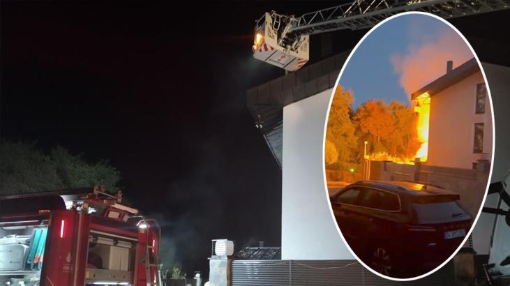 Çekmeköy’de lüks villa bir anda alev aldı!