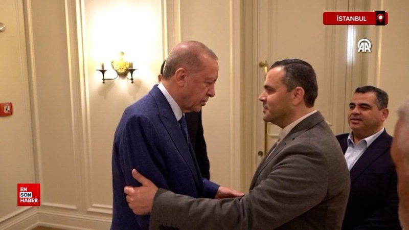 Cumhurbaşkanı Erdoğan, İsmail Heniyye’nin oğullarını kabul etti