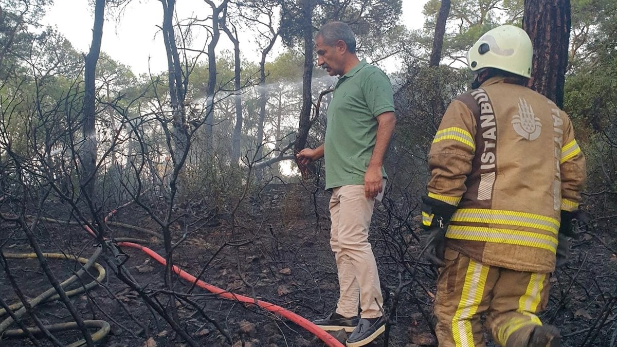 Heybeliada’da orman yangını