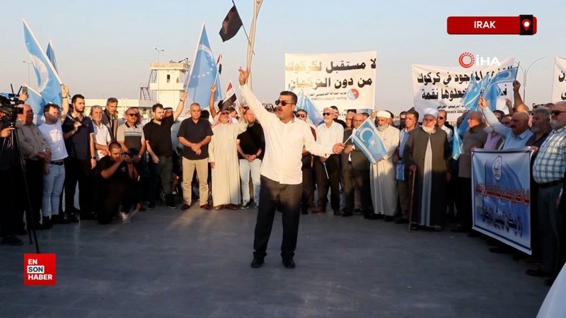 Irak’ta Türkmenler, valilik ve il meclisi seçimine karşı sokağa çıktı