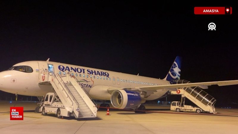 İstanbul’dan Özbekistan’a giden yolcu uçağı, teknik arıza nedeniyle Amasya’ya zorunlu iniş yaptı