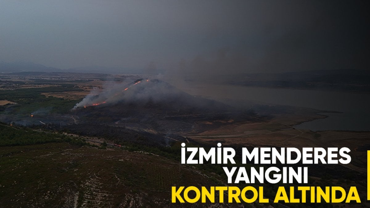 İzmir Menderes’teki orman yangını kontrol altında