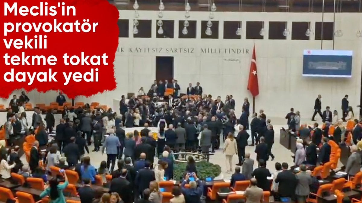 SON DAKİKA: TBMM’deki Can Atalay oturumunda çıkan kavganın görüntüleri