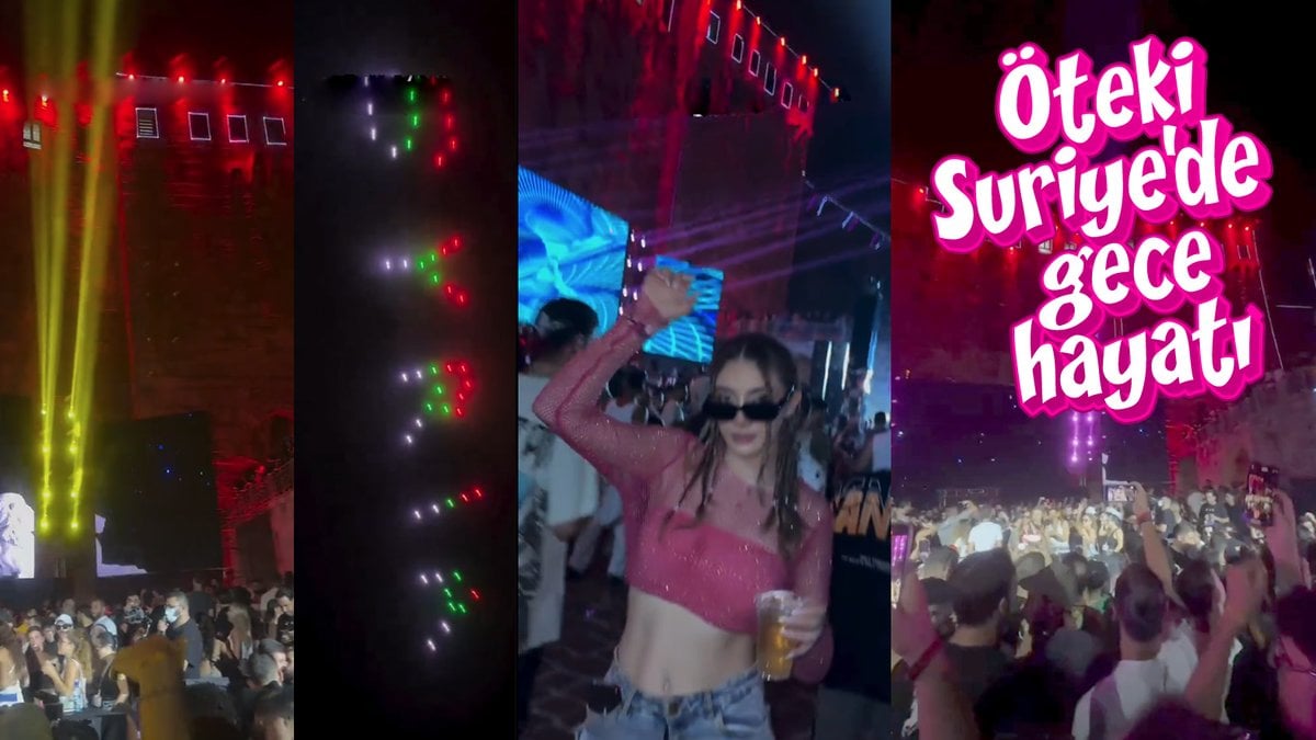 Suriye’deki tekono parti sosyal medyada gündem oldu