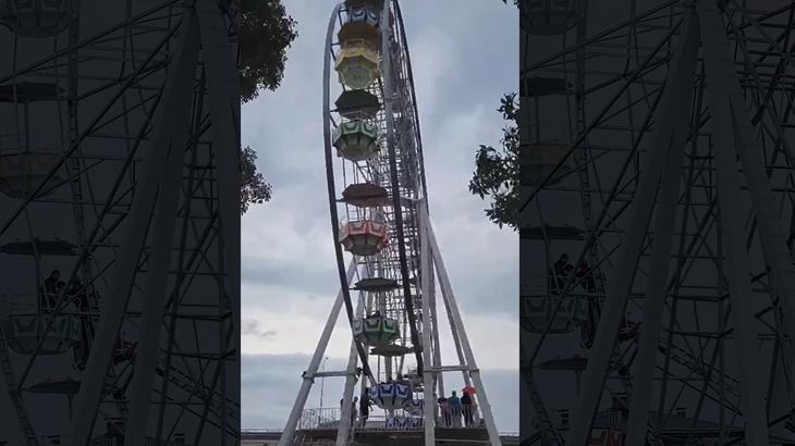 Trabzon’da dönme dolapta 20 kişi mahsur kalmıştı! İtfaiye ekipleri kurtardı