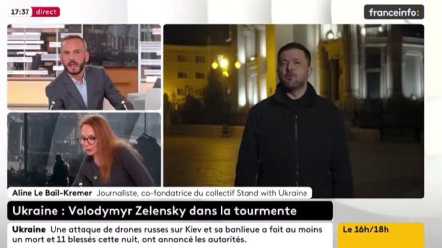 Zelensky ile canlı bağlantı sırasında Fransız kanalında bomba alarmı verildi